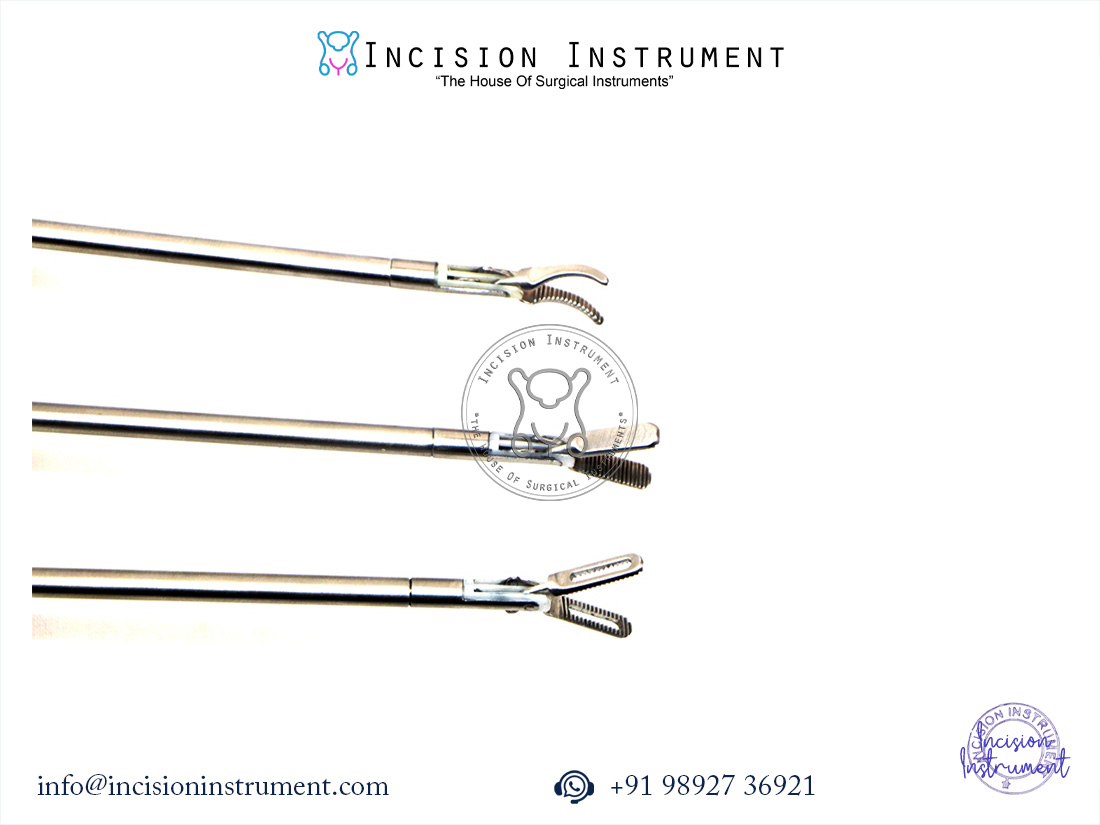 Laparoscopic Bipolar Maryland Ruby Fenestrated Forceps 5mm x 330mm CE Certified