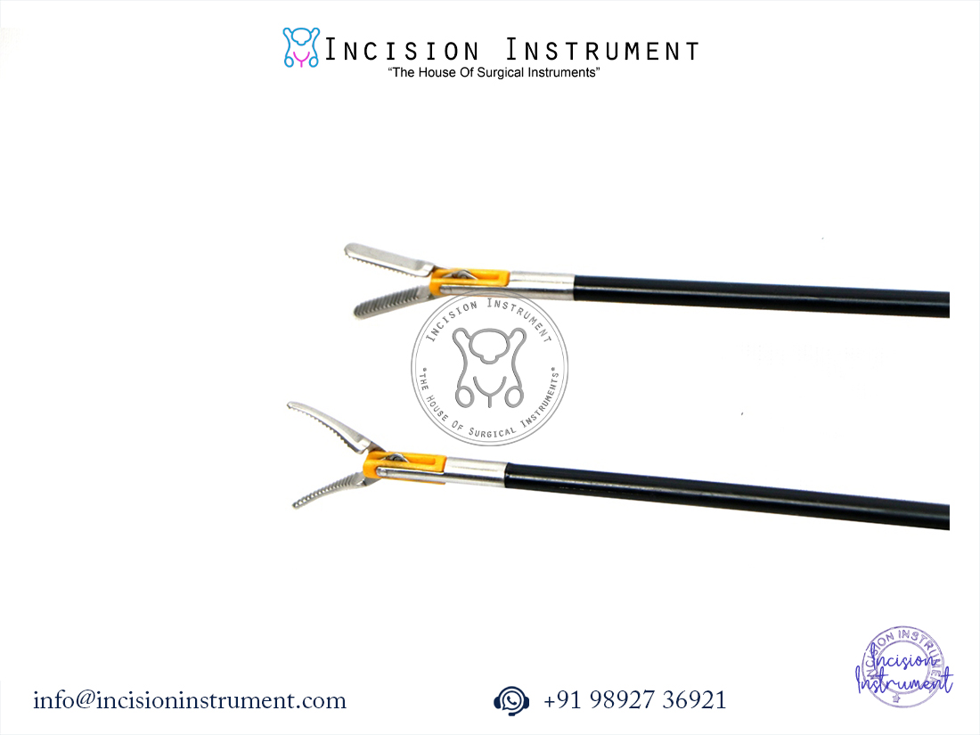 Laparoscopic Bipolar Maryland Ruby Forceps 5mm x 330mm with Bipolar Cable CE Certified