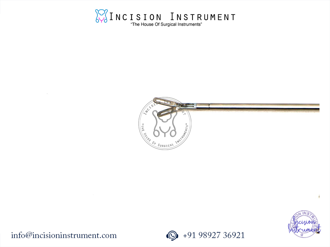 Laparoscopic Bissinger Bipolar Fenestrated Bowel Forceps 5mm x 330mm CE Certified