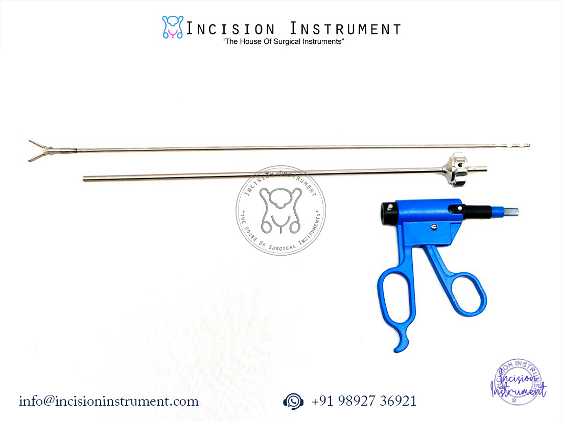 Laparoscopic Bissinger Bipolar Fenestrated Bowel Forceps 5mm x 330mm with cable