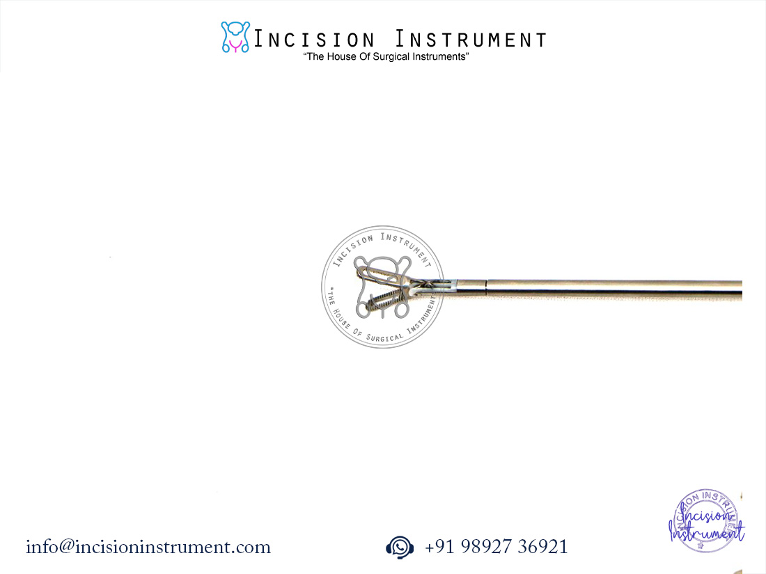 Laparoscopic Bissinger Bipolar Fenestrated Bowel Forceps 5mm x 330mm with cable
