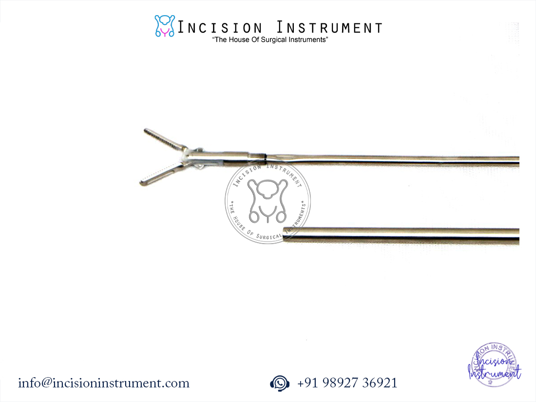 Laparoscopic Bissinger Bipolar Fenestrated Bowel Forceps 5mm x 330mm CE Certified