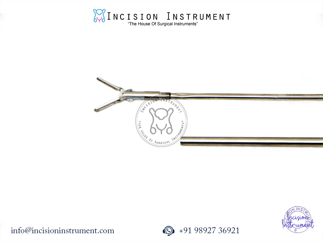 Laparoscopic Bissinger Bipolar Fenestrated Bowel Forceps 5mm x 330mm with cable
