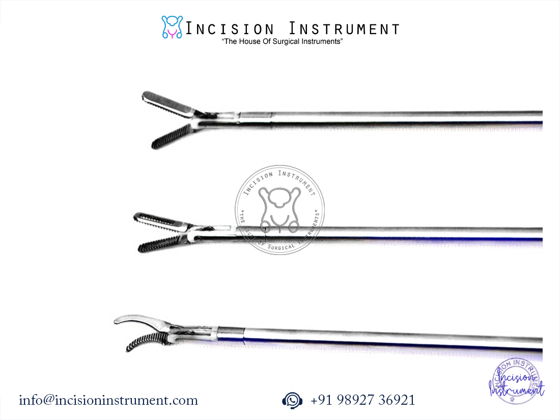 Laparoscopic Bissinger Bipolar Maryland Ruby Fenestrated Dissector Forceps Set 5mm CE Certified