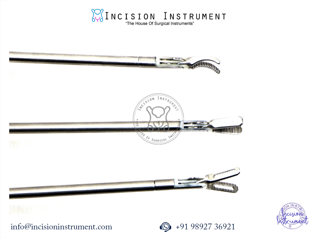 Laparoscopic Bissinger Bipolar Maryland Ruby Fenestrated Dissector Forceps Set 5mm CE Certified