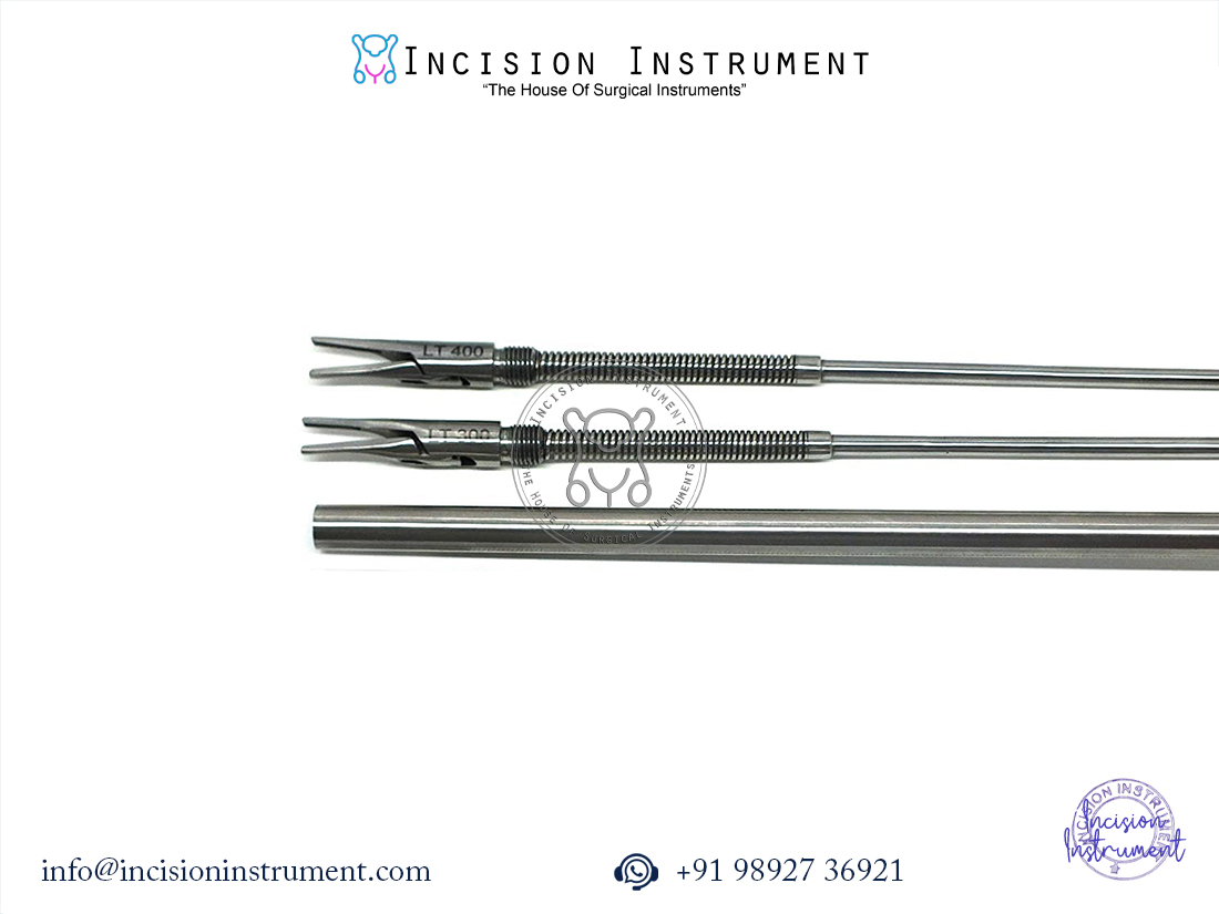 Laparoscopic clip applicator single action 10mm LT400 with LT300 insert surgical instrument