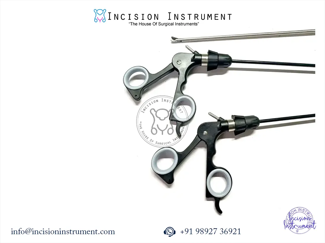 Laparoscopic curved scissor needle holder and Maryland grasper 5mm stainless steel CE certified