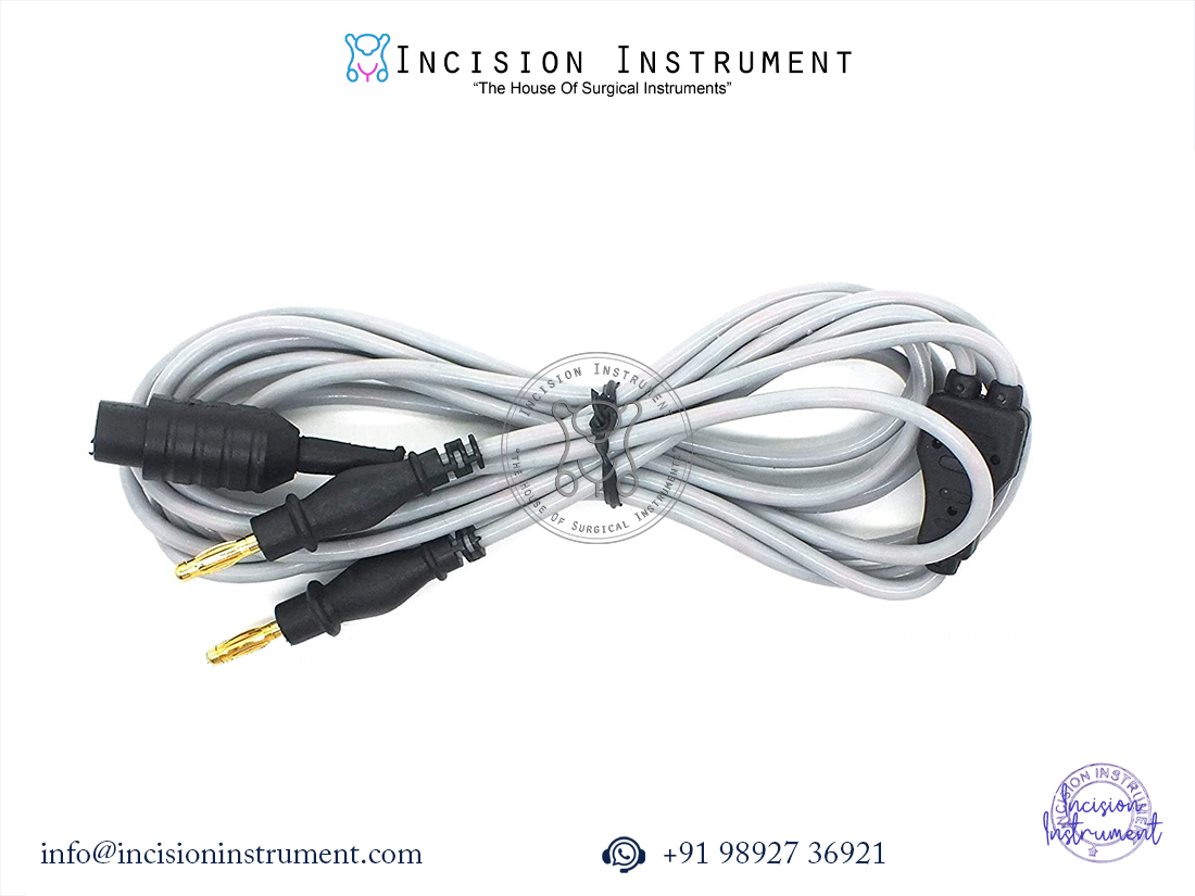 EXCALIBUR laparoscopic bipolar vessel sealer and cutter with golden tip and cable, CE certified, reusable, anti-rust