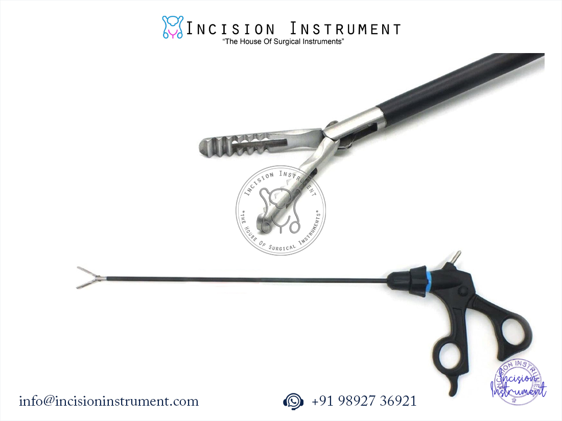 Laparoscopic endo clinch grasper 5mm 330mm stainless steel surgical instrument