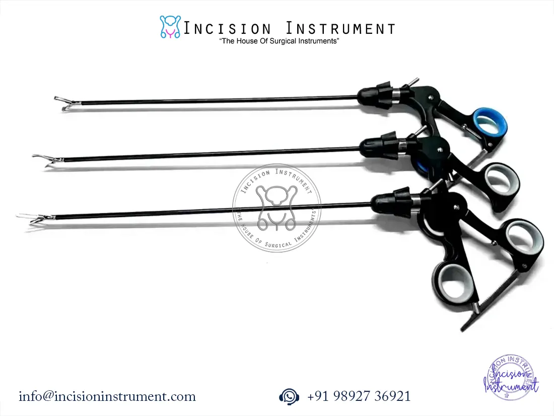 Laparoscopic fenestrated allies and Maryland grasper 5mm stainless steel CE certified