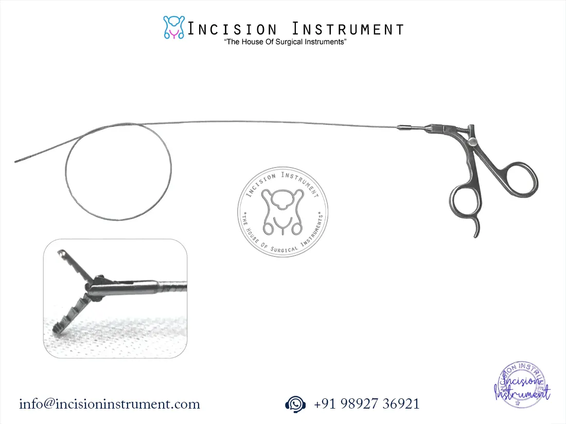 Laparoscopic flexible alligator forceps 5FR x 60cm urology instrument CE certified stainless steel