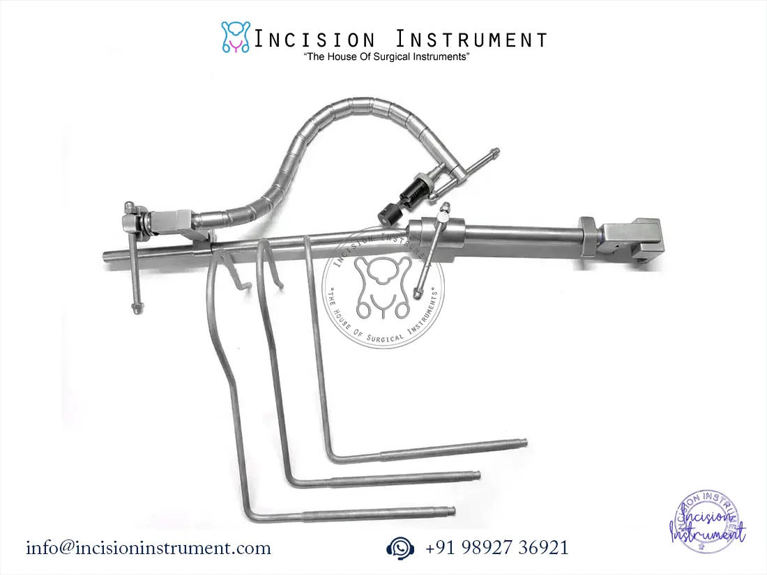 Laparoscopic flexible Nathanson liver retractor with 3 hook reusable CE certified instrument