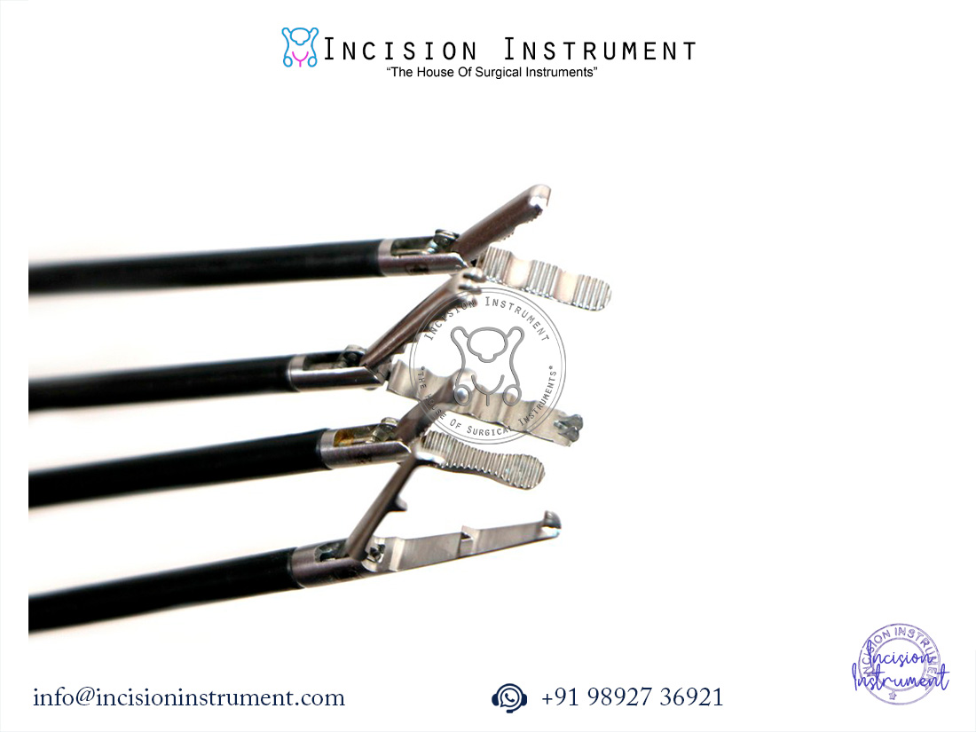 Laparoscopic fundus duck bill tenaculum claw grasper forceps 5mm stainless steel CE certified