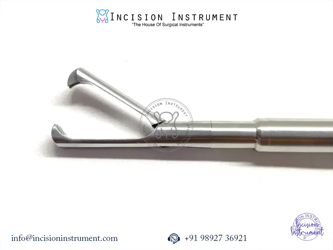 Laparoscopic gall bladder extractor 10mm x 330mm reusable CE certified stainless steel instrument