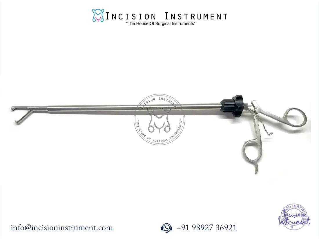 Laparoscopic gall bladder extractor 10mm x 330mm reusable CE certified stainless steel instrument