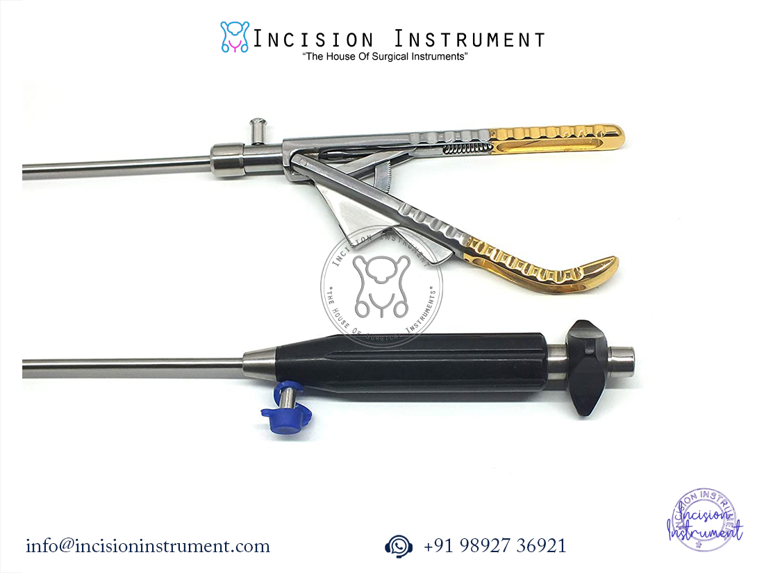 Laparoscopic Gold Finger Liver Retractor with 5mm curved holder reusable CE certified surgical instrument