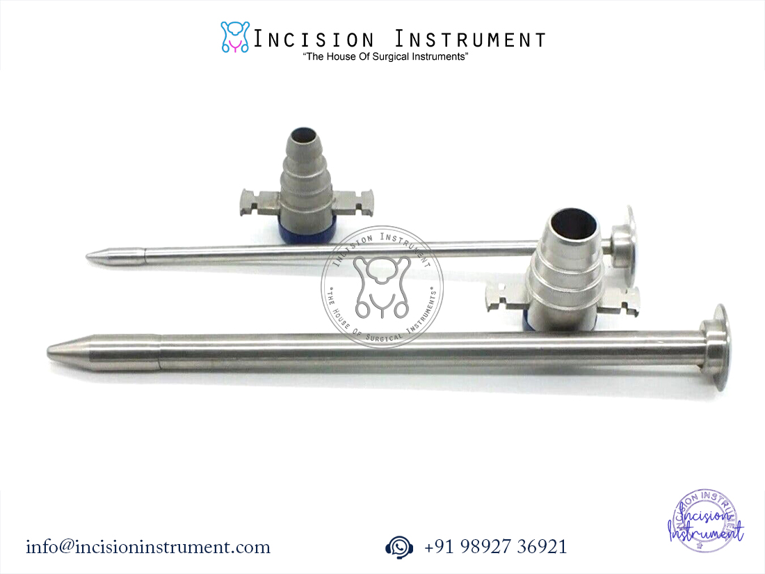laparoscopic hasson trocar 5mm 10mm stainless steel set CE