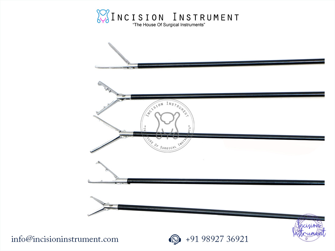 Laparoscopic Claw Rat Tooth Tenaculum Hunter Crocie Olmi Grasper Forceps 5mm CE Certified
