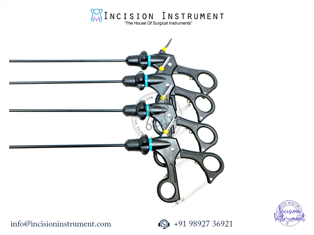Laparoscopic 5mm grasper forceps set Hunter Tube Holding Oviduct serrated DeBakey CE certified