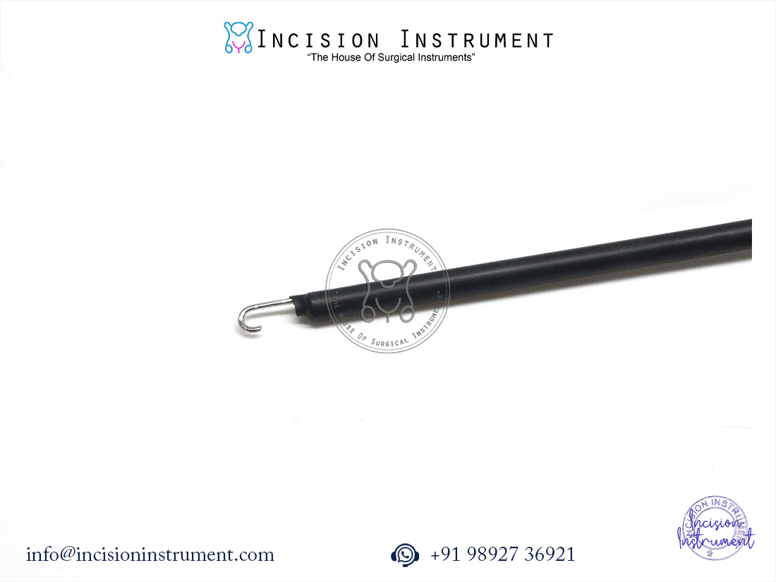 Laparoscopic J-Hook 5mm × 330mm with monopolar cable surgical instrument set CE certified stainless steel