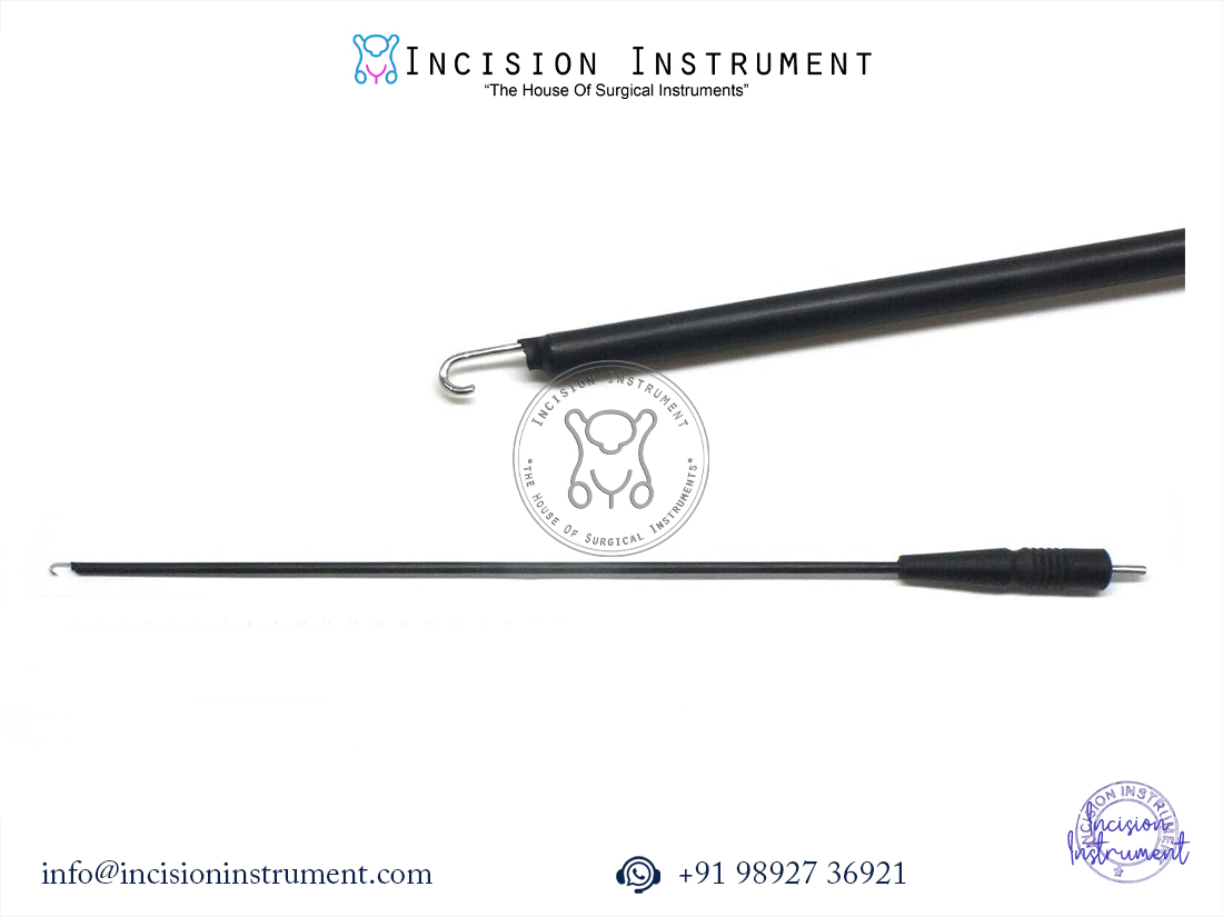 Laparoscopic J-Hook 5mm × 330mm with monopolar cable surgical instrument set CE certified stainless steel