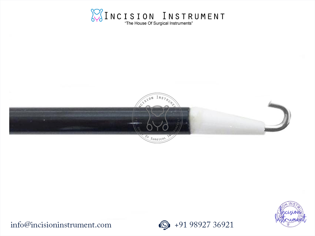 Laparoscopic J-Hook surgical instrument stainless steel CE certified for minimally invasive surgery