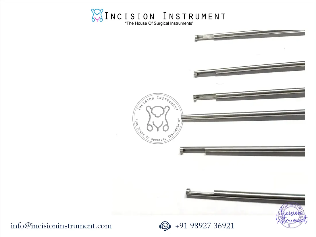 Laparoscopic knot pusher cutter 5mm x 330mm stainless steel reusable CE certified instrument set