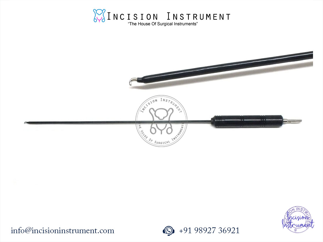 7Pc Laparoscopic Hook, Spatula, Myoma Screw & Knot Pusher Surgical Instruments 5mm x 330mm