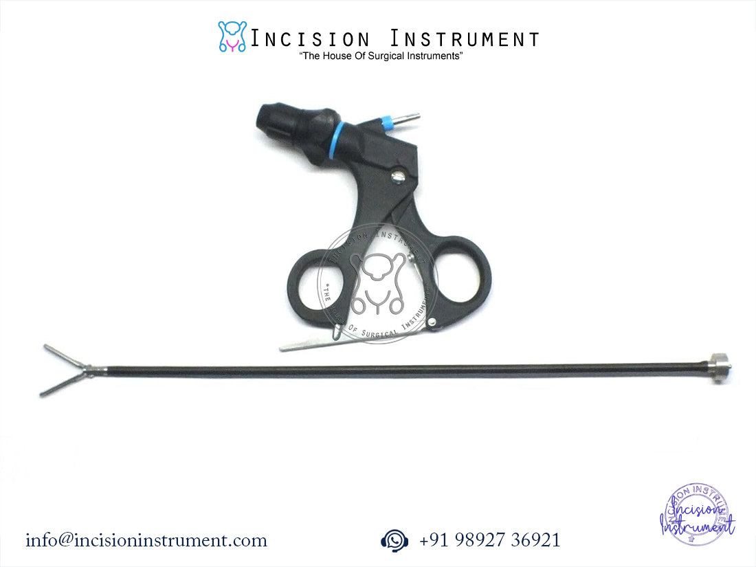 Laparoscopic Long Bowel Grasper 5mm x 330mm stainless steel surgical instrument