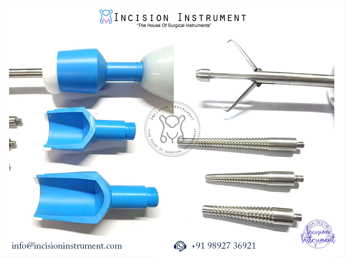 Laparoscopic Mangeshkar uterine manipulator set of 2 reusable gynecology instruments CE certified stainless steel