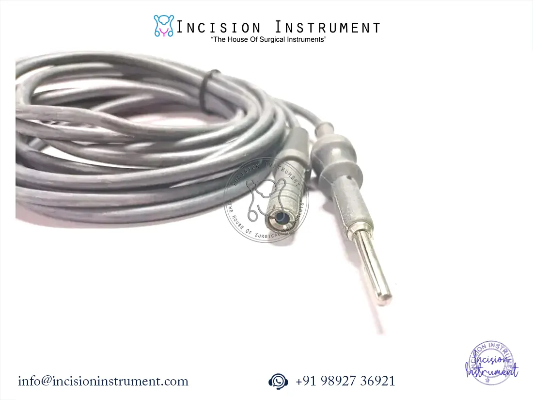 5 pc laparoscopic monopolar cable reusable CE certified surgical instrument