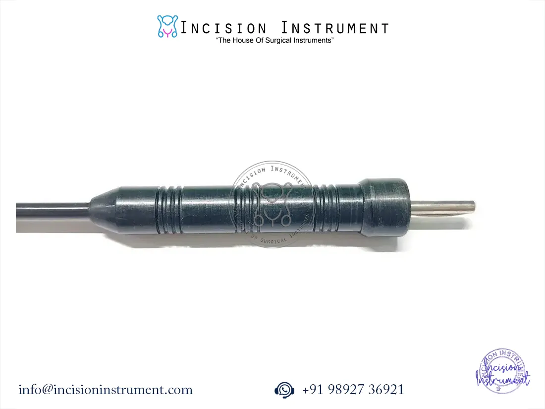 Laparoscopic monopolar L-Hook 5mm x 330mm reusable surgical instrument CE certified stainless steel