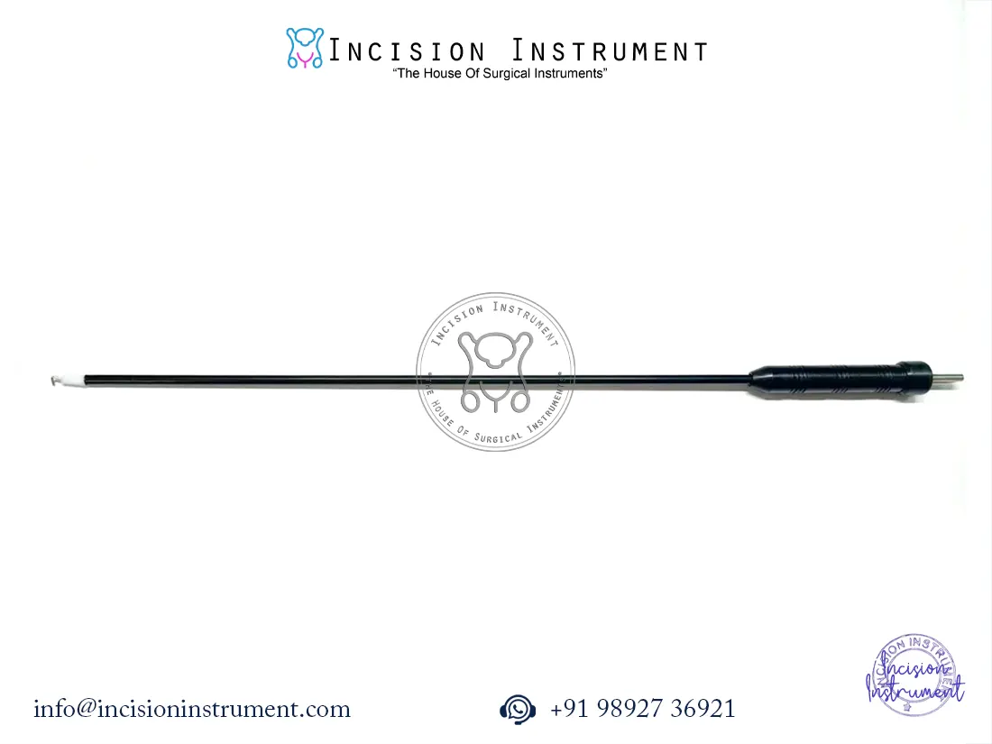 Laparoscopic monopolar L-Hook 5mm x 330mm reusable surgical instrument CE certified stainless steel