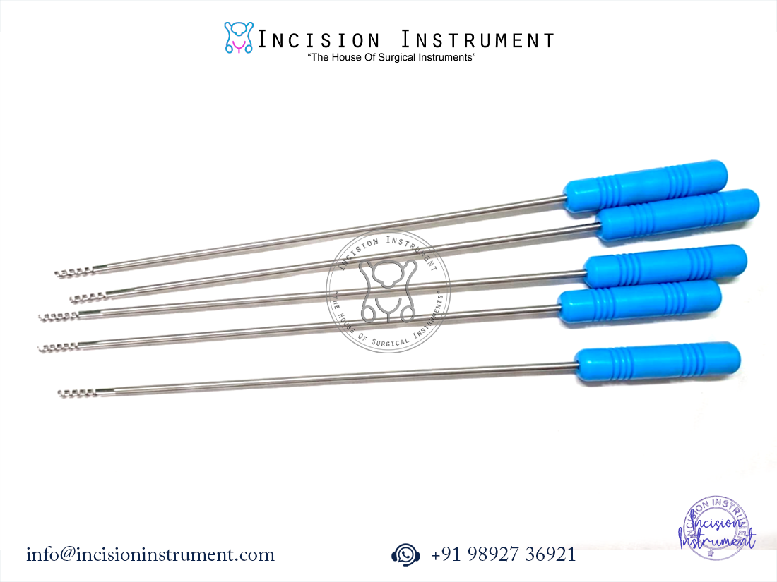 5 pc laparoscopic myoma screw 5mm x 330mm reusable stainless steel surgical instrument