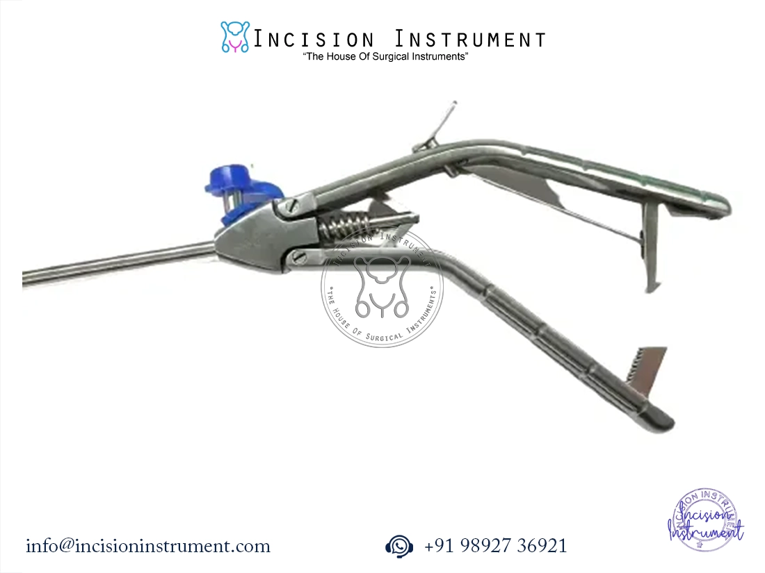 Laparoscopic straight needle holder 5mm x 330mm stainless steel reusable CE certified surgical instrument set