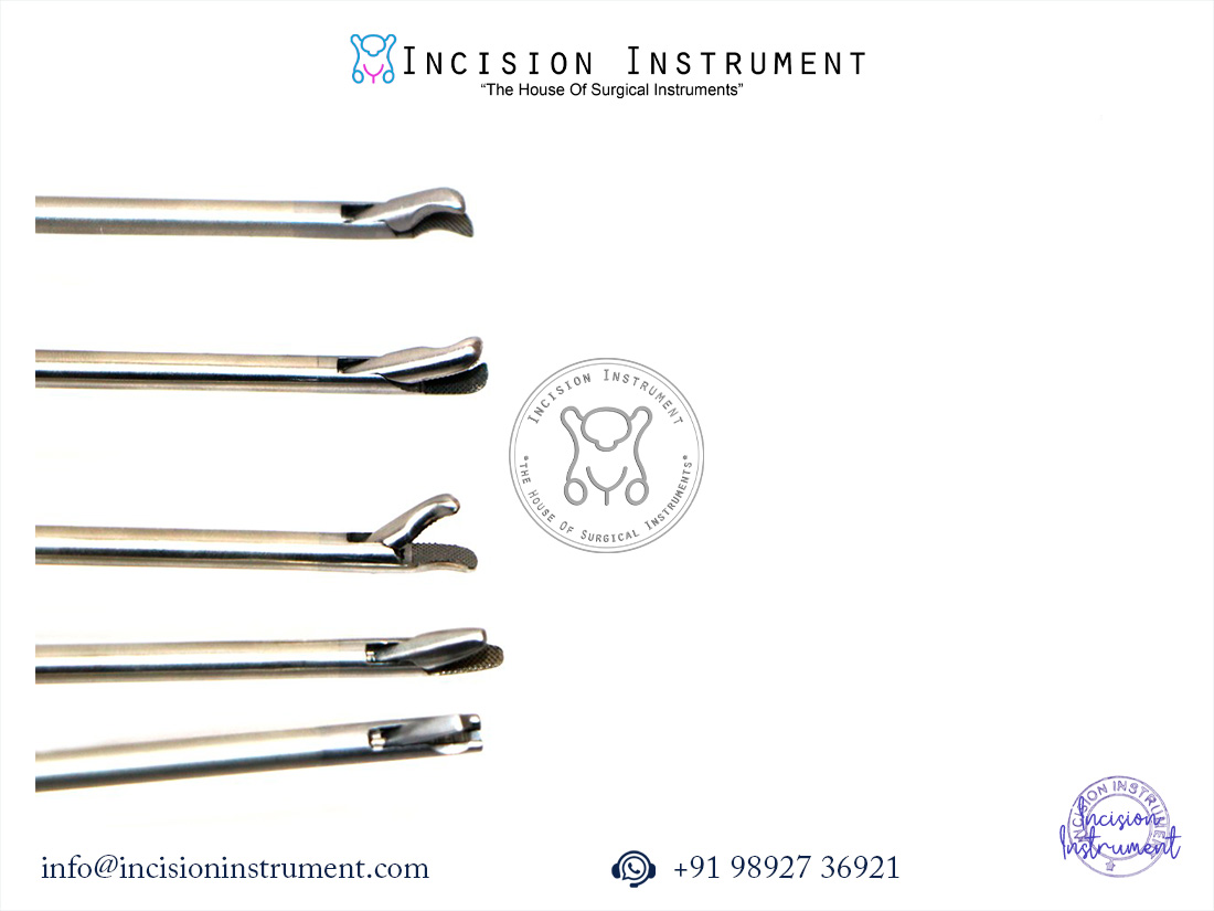 Laparoscopic 5mm Needle Holder Set Ethicon Gun Type Curved Straight Self Riding CE Certified