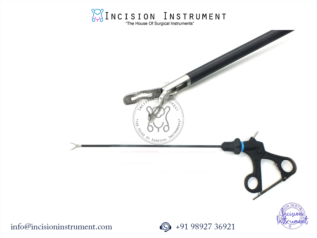 Laparoscopic Ovidcut Bowl Grasper 5mm x 330mm stainless steel surgical instrument with tip holder