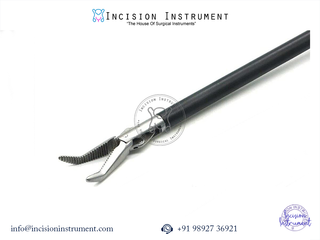 Laparoscopic Right Angle Mixter 45° Grasper 5mm x 330mm stainless steel surgical instrument with tip holder box