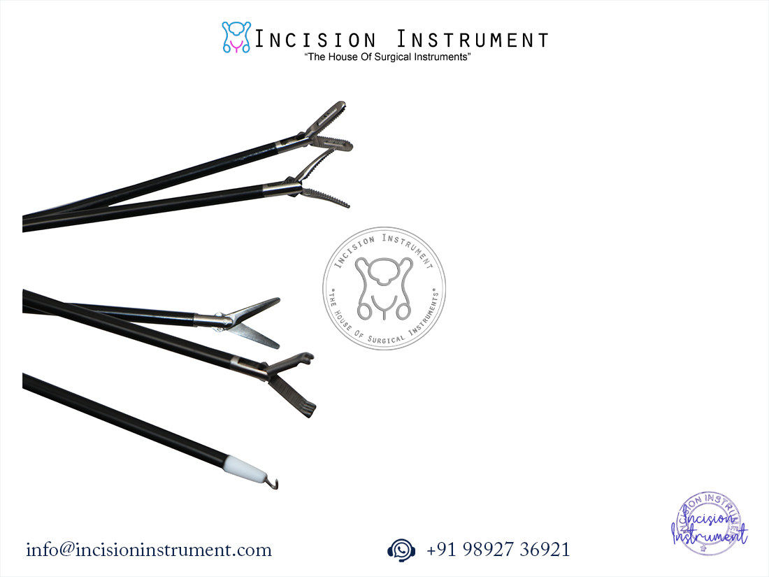 Laparoscopic SILS port instruments set 5mm claw fenestrated grasper Maryland dissector L hook CE certified