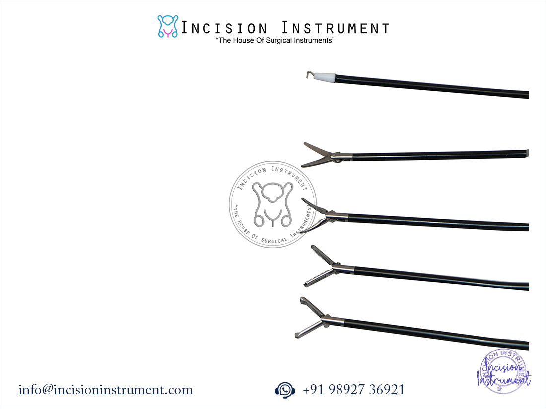 Laparoscopic SILS port instruments set 5mm claw fenestrated grasper Maryland dissector L hook CE certified