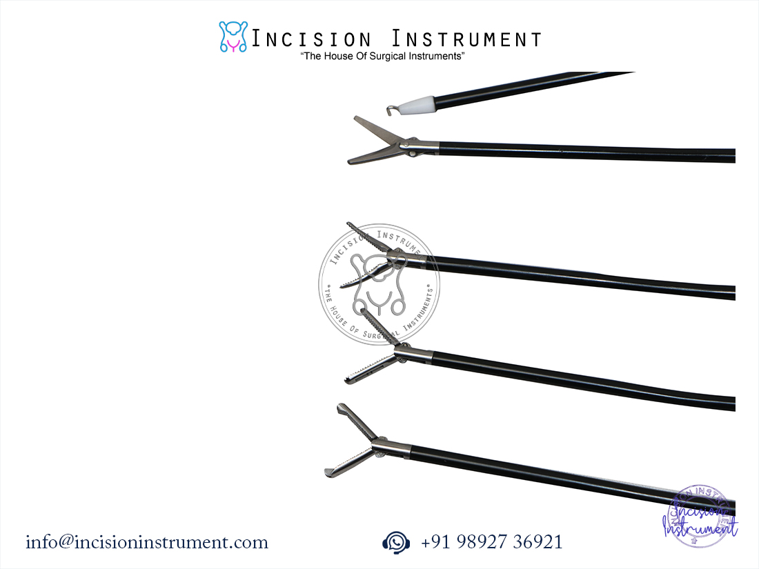 Laparoscopic SILS port instruments set 5mm claw fenestrated grasper Maryland dissector L hook CE certified