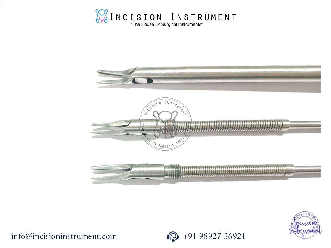 Laparoscopic stainless steel clip applicator long rod 10mm CE certified