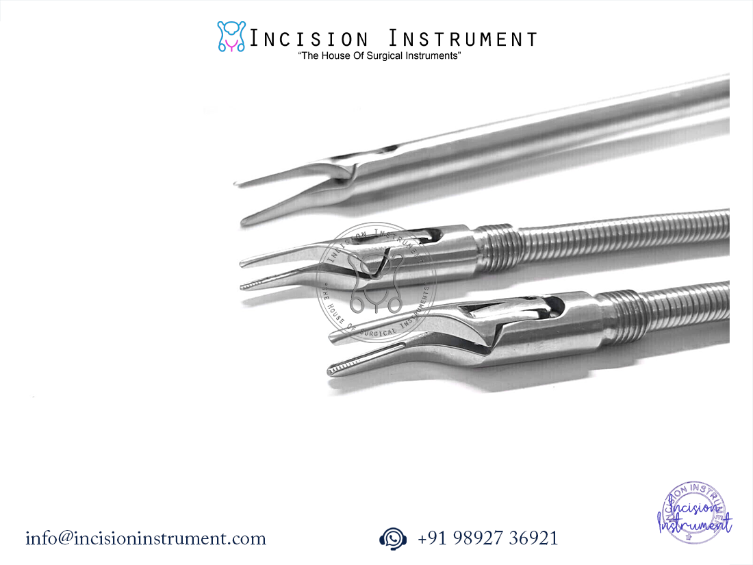 Laparoscopic stainless steel clip applicator long rod 10mm CE certified