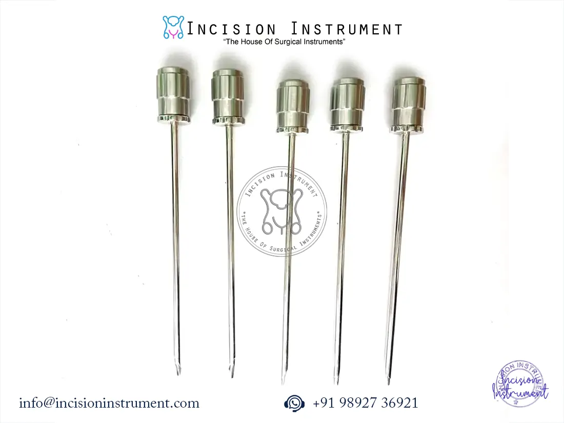 5 pc laparoscopic safety trocar half cut 5mm stainless steel reusable surgical instrument