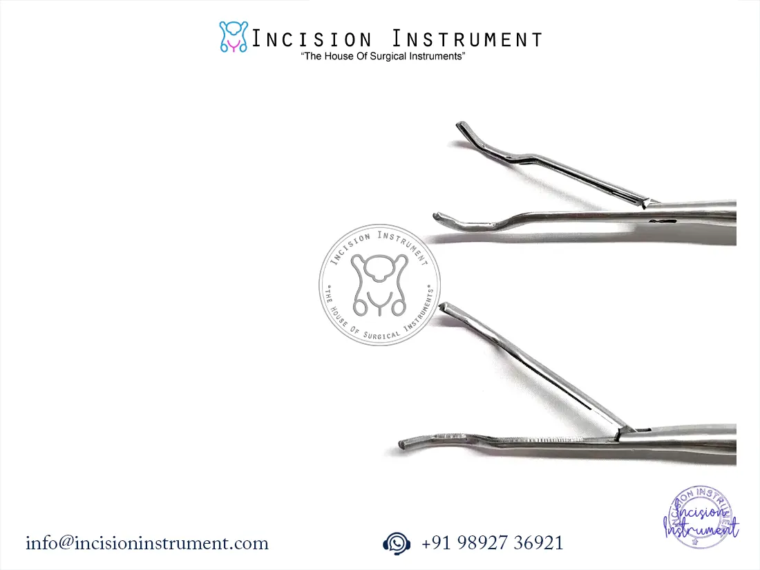 Laparoscopic Satinsky Forceps Clamp 2pc 10mmx450mm CE certified