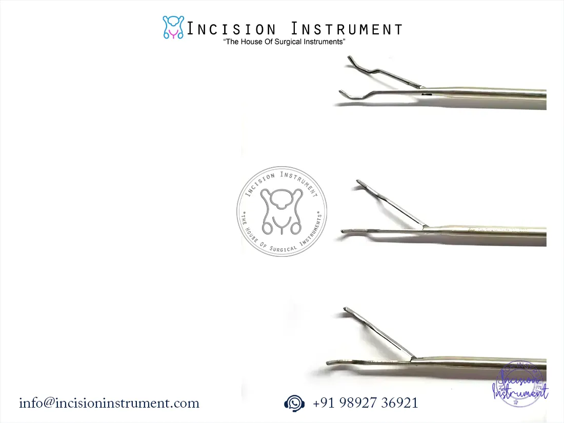 Laparoscopic Satinsky Forceps Clamp 3pc 10mmx450mm CE certified