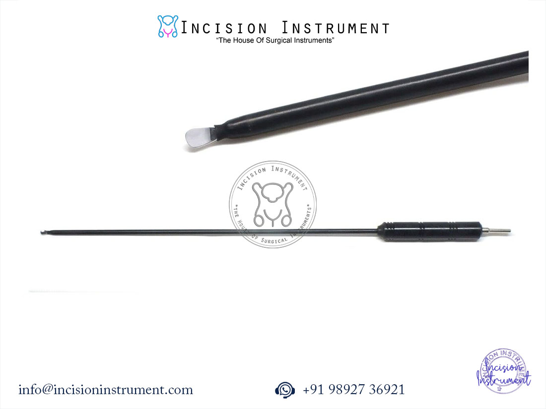 7Pc Laparoscopic Hook, Spatula, Myoma Screw & Knot Pusher Surgical Instruments 5mm x 330mm