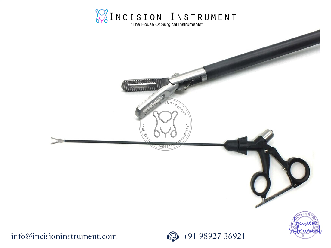 Laparoscopic Storz Type Bowl Grasper 5mm x 330mm reusable stainless steel surgical instrument CE Certified