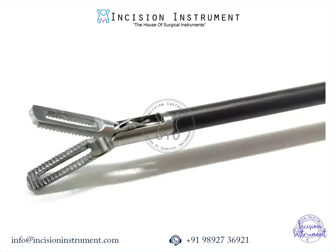 Laparoscopic Storz-Type Fenestrated Grasper 5mm x 330mm stainless steel surgical instrument CE Certified