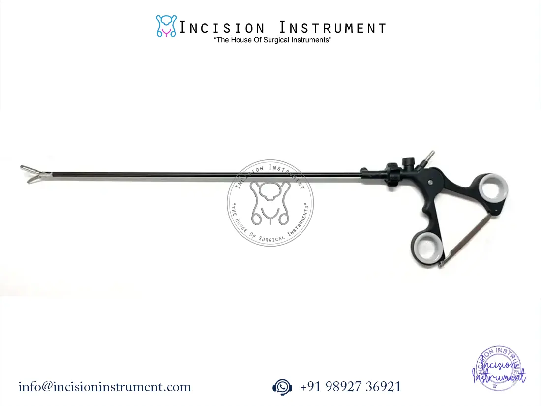 Laparoscopic Storz-Type Fenestrated Grasper 5mm x 330mm stainless steel surgical instrument CE Certified